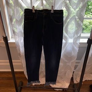 Just Black Fray Bottom Jean